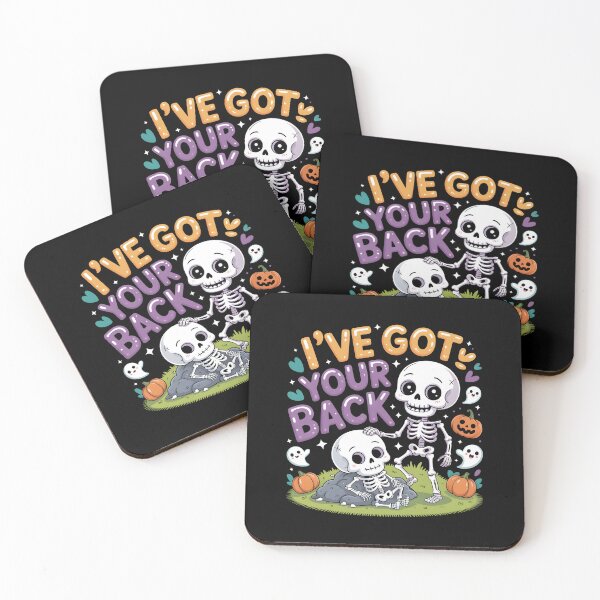 Item preview, Ive Got Your Back - Halloween Skeletons designed and sold by GRABAPSHOP.