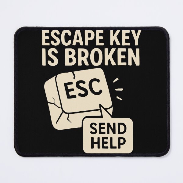 Item preview, Broken Escape Key designed and sold by ThreadQuirk.