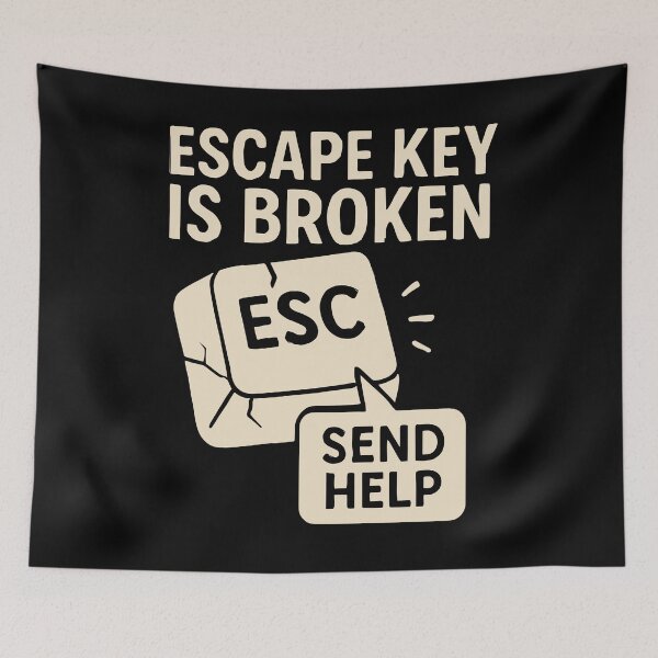 Item preview, Broken Escape Key designed and sold by ThreadQuirk.