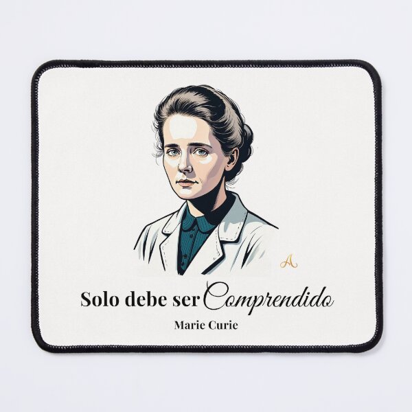 Item preview, Marie Curie | "Nothing in life should be feared" | Scientific Art designed and sold by imprAsiones.