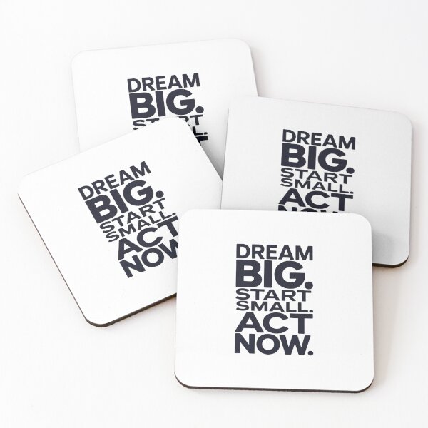 Item preview, Dream Big Start Small Act Now – Bold Typography Quote designed and sold by ArtByYunus.