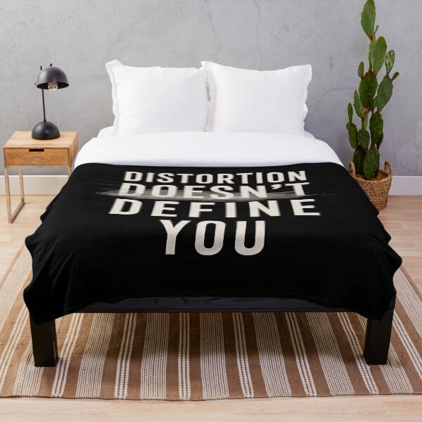 Item preview, Inspiring Distortion Doesn't Define You Graphic Tee for Self-Confidence designed and sold by ThreadQuirk.