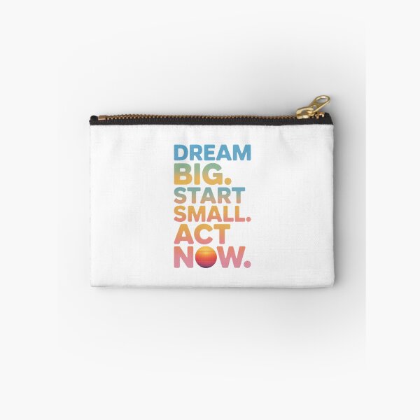 Item preview, Dream Big Start Small Act Now – Bold Typography Quote designed and sold by ArtByYunus.