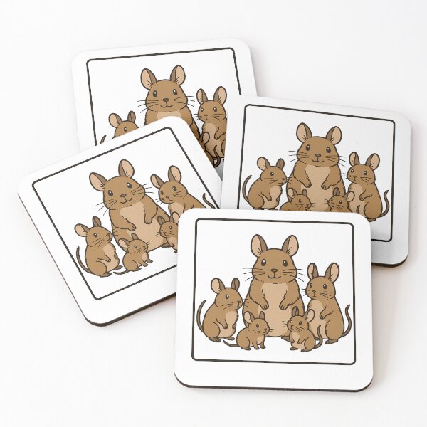 Item preview, Cute Degu Family Portrait designed and sold by k3rstman1.
