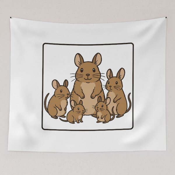 Item preview, Cute Degu Family Portrait designed and sold by k3rstman1.