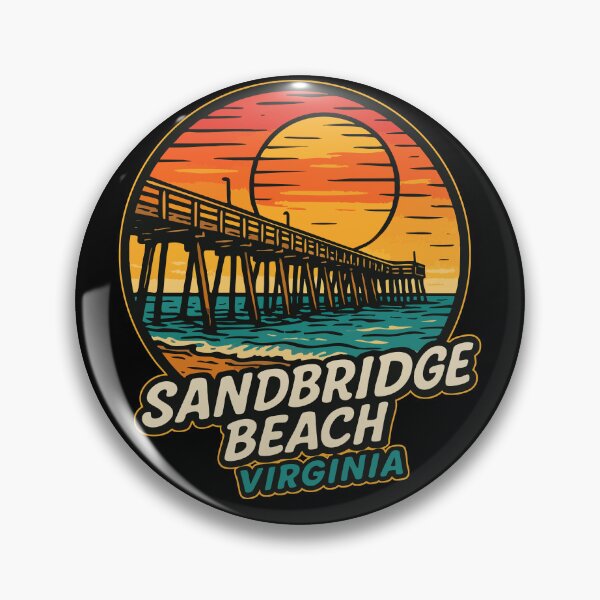 Artikelvorschau, Sandbridge Beach Virginia Retro entworfen und verkauft von TomFrontierArt.