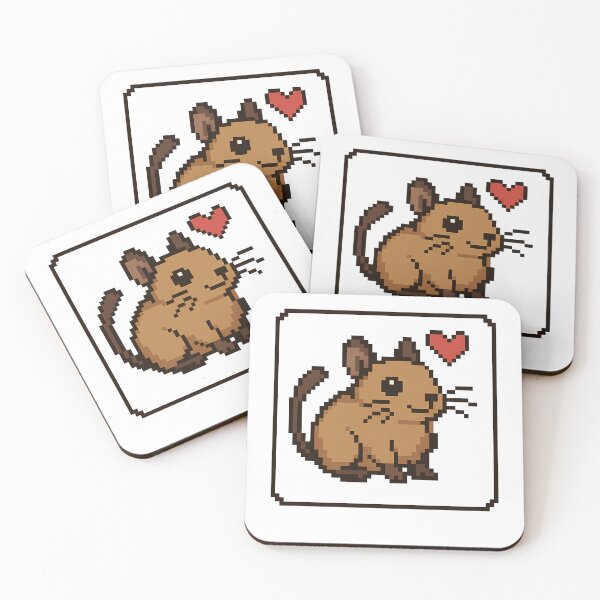 Item preview, Cute Degu Pixel Art designed and sold by k3rstman1.