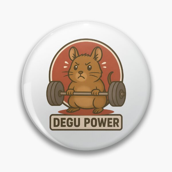Item preview, Degu Power Weightlifting Rodent Strength Gym Enthusiast designed and sold by k3rstman1.