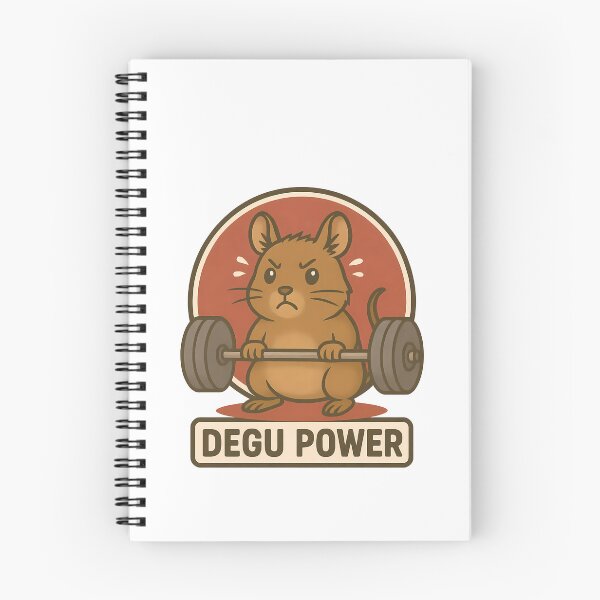 Item preview, Degu Power Weightlifting Rodent Strength Gym Enthusiast designed and sold by k3rstman1.