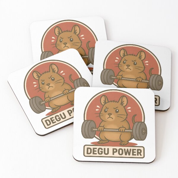 Item preview, Degu Power Weightlifting Rodent Strength Gym Enthusiast designed and sold by k3rstman1.