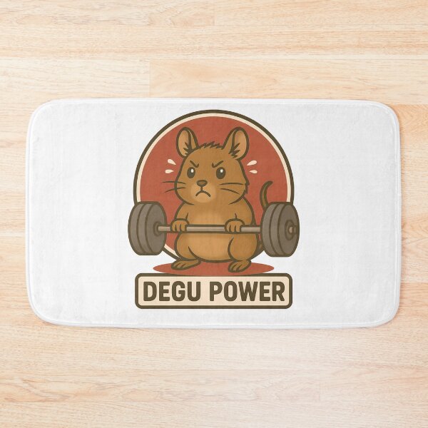 Item preview, Degu Power Weightlifting Rodent Strength Gym Enthusiast designed and sold by k3rstman1.