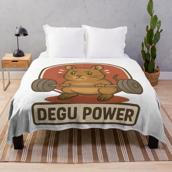 Item preview, Degu Power Weightlifting Rodent Strength Gym Enthusiast designed and sold by k3rstman1.