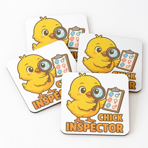 Item preview, Chick Inspector – Funny Poultry Expert Design designed and sold by Collins Design.
