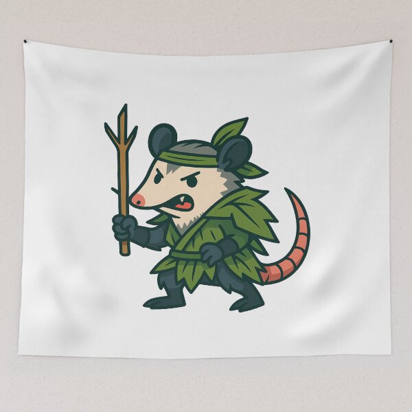 Item preview, Fierce Opossum Warrior designed and sold by k3rstman1.