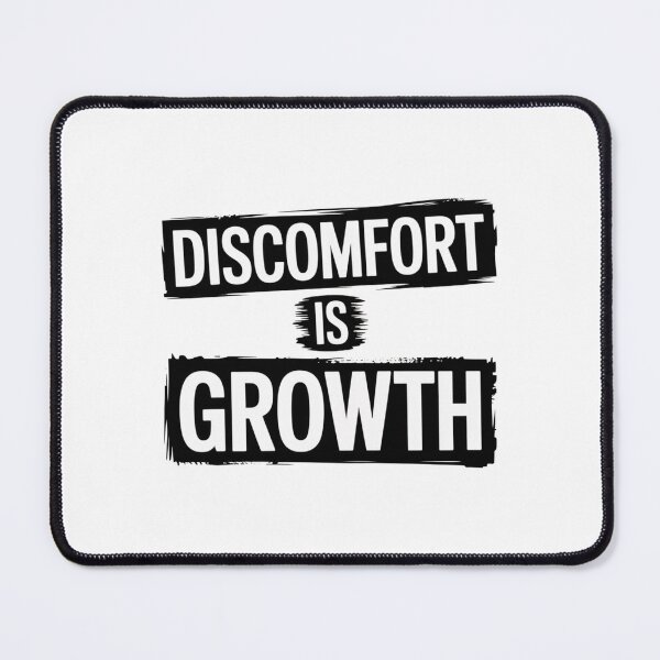 Item preview, Discomfort Is Growth – Grit and Mindset Quote Design designed and sold by ArtByYunus.