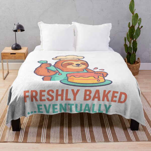 Item preview, Freshly Baked... Eventually: Funny Sloth Chef Baking Humor designed and sold by k3rstman1.