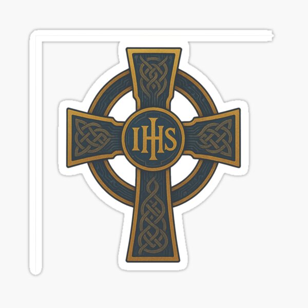 Item preview, IHS Celtic Cross – Sacred Name, Sacred Power designed and sold by SaintGear.