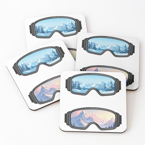 Item preview, Snowy Ski Goggles Sticker Pack designed and sold by lea-lani.