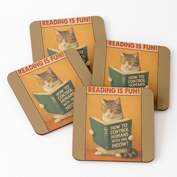 Item preview, cat, reading designed and sold by T-shirtJohny.