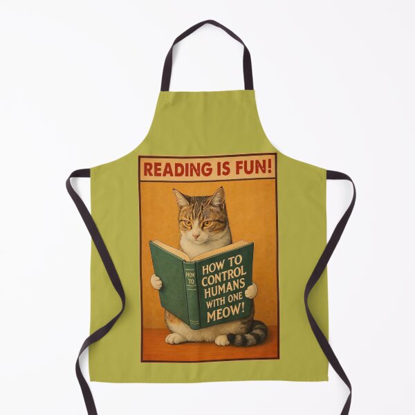 Item preview, cat, reading designed and sold by T-shirtJohny.