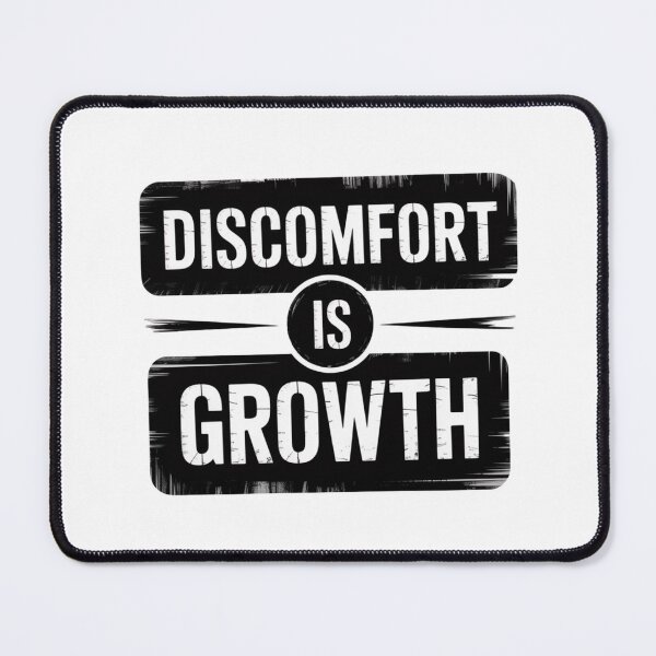 Item preview, Discomfort Is Growth – Grit and Mindset Quote Design designed and sold by ArtByYunus.
