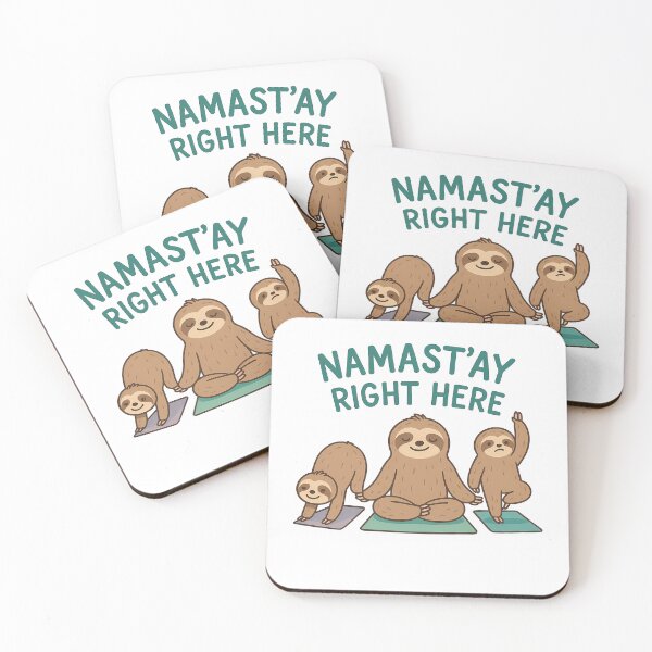Item preview, Namast'ay Right Here Sloth Yoga designed and sold by k3rstman1.