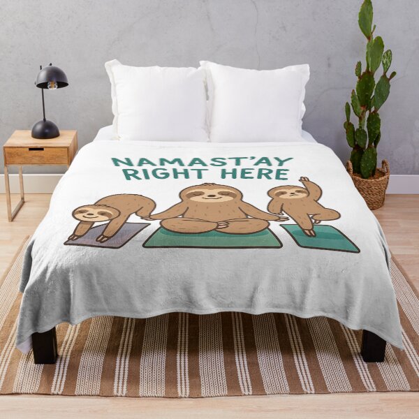 Item preview, Namast'ay Right Here Sloth Yoga designed and sold by k3rstman1.