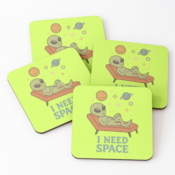 Item preview, I Need Space – Alien on a Therapy Couch designed and sold by Blouzie.