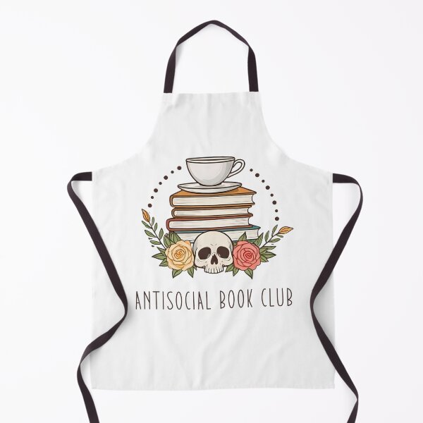 Item preview, Antisocial Book Club – Skull and Roses BookTok Design designed and sold by DeafPigeonDesigns.