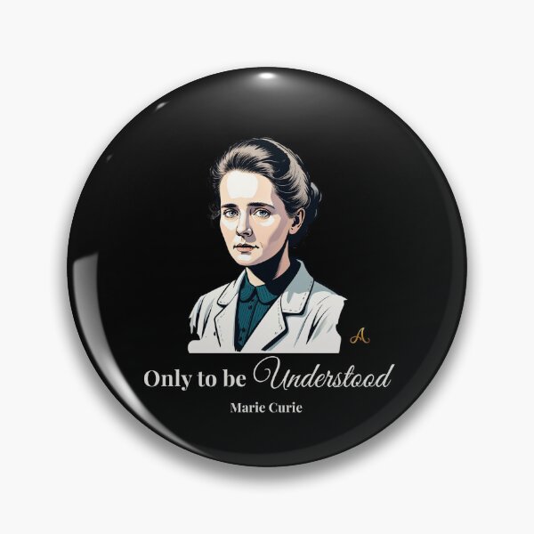 Item preview, Marie Curie | "Nothing in life should be feared" | Scientific Art (English) (Dark) designed and sold by imprAsiones.