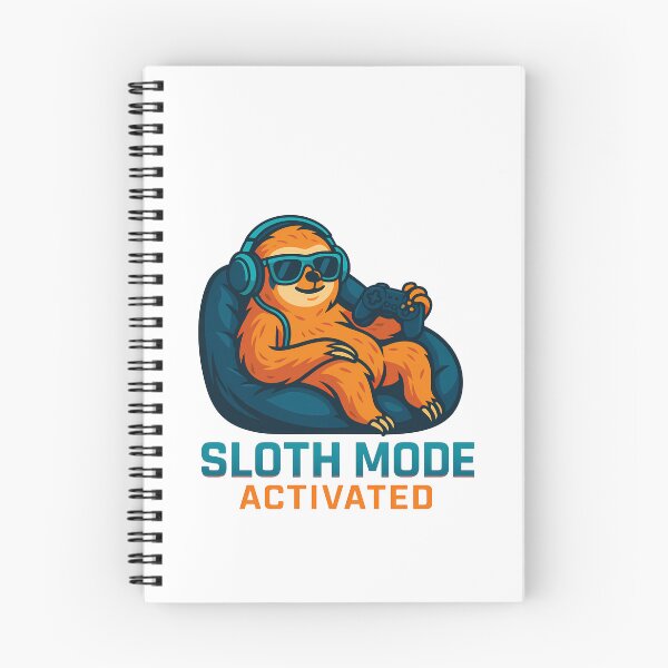Item preview, Sloth Mode Activated Gamer Sloth designed and sold by k3rstman1.