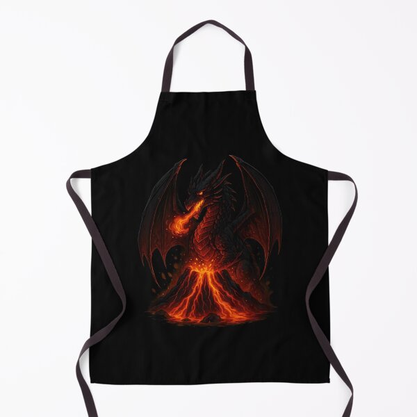 Item preview, Molten Guardian Dragon – Fiery Volcano Beast Fantasy Art designed and sold by ArcadiaSilence.