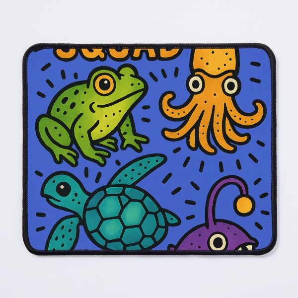 Item preview, Bioluminescent Animals Glow Squad Doodle designed and sold by shockSpot.