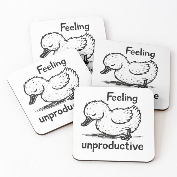 Item preview, Silly Goose Feeling Unproductive Sarcasm - Minimalist Animal Art designed and sold by BeaverFriends.