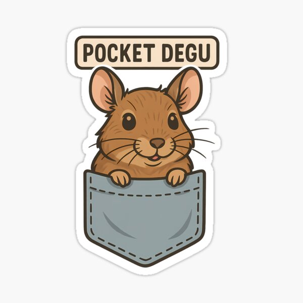 Item preview, Cute Pocket Degu designed and sold by k3rstman1.