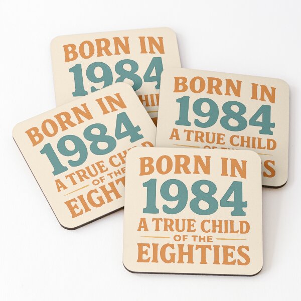 Item preview, Born in 1984 – A True Child of the Eighties designed and sold by TheWonkyEaselCo.