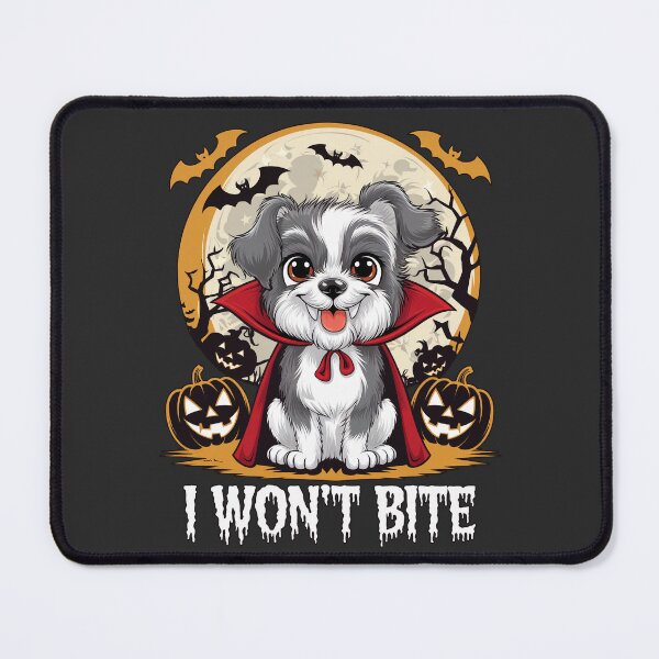 Item preview, Cute dog with the phrase I won't bite. Sticker designed and sold by InkwiseIA.