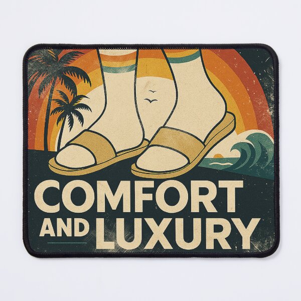 Item preview, Comfort and Luxury – Retro Socks & Sandals Statement designed and sold by Pixel-Up.