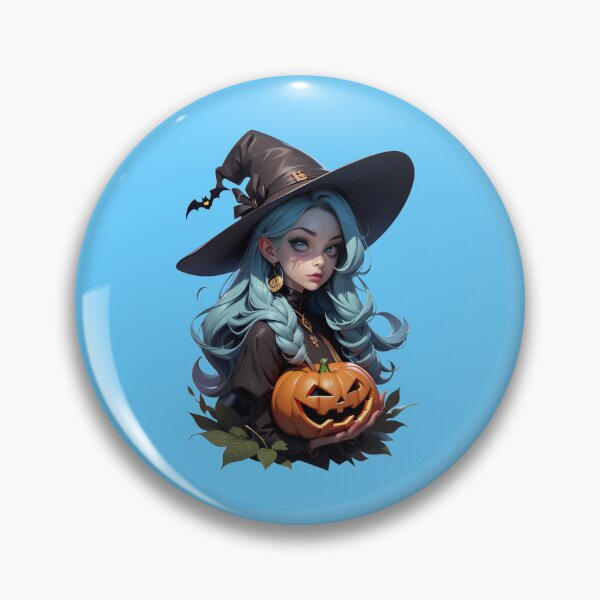 Item preview, Hermosa pegatina de una Brujita de Halloween. designed and sold by InkwiseIA.