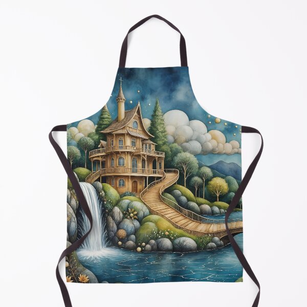 Item preview, Dreamy Castle and Waterfall designed and sold by QDStore.