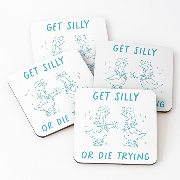 Item preview, Get Silly or Die Trying – Yeehaw Geese Design designed and sold by DeafPigeonDesigns.