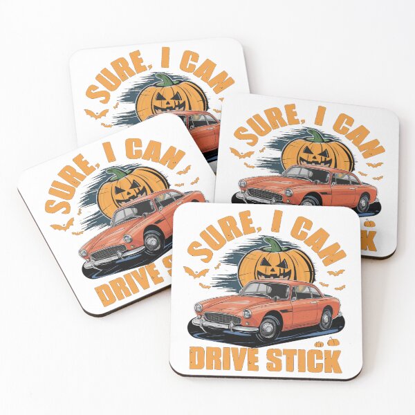 Item preview, Smiling Pumpkin, I can Drive stick (New Model). Sticker designed and sold by InkwiseIA.