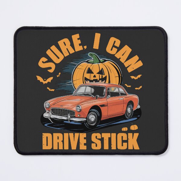 Item preview, Smiling Pumpkin, I can Drive stick (New Model). Sticker designed and sold by InkwiseIA.