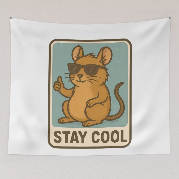 Item preview, Stay Cool Degu Rodent With Sunglasses Thumbs Up designed and sold by k3rstman1.