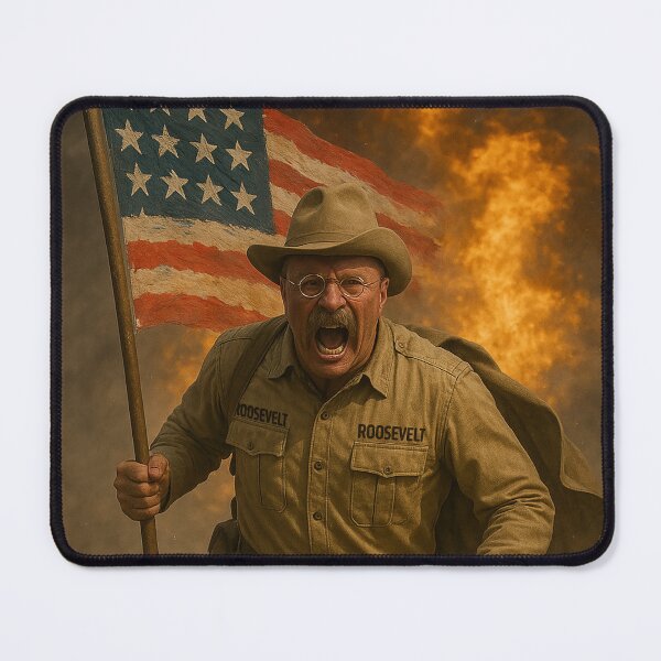 Item preview, Teddy Roosevelt Leading the Rough Riders up San Juan Hill, Colorized designed and sold by mariobonifacio.