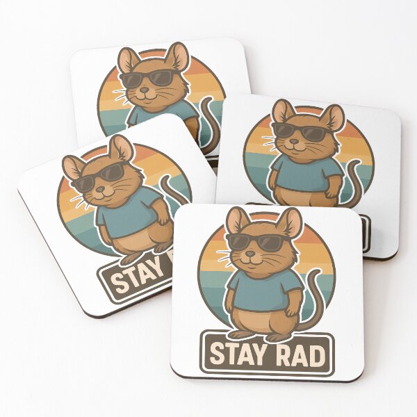 Item preview, Stay Rad Cool Degu Rodent With Sunglasses designed and sold by k3rstman1.