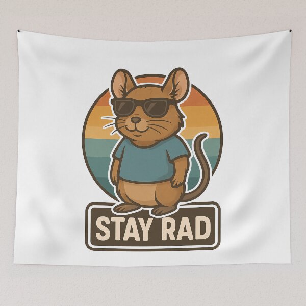 Item preview, Stay Rad Cool Degu Rodent With Sunglasses designed and sold by k3rstman1.