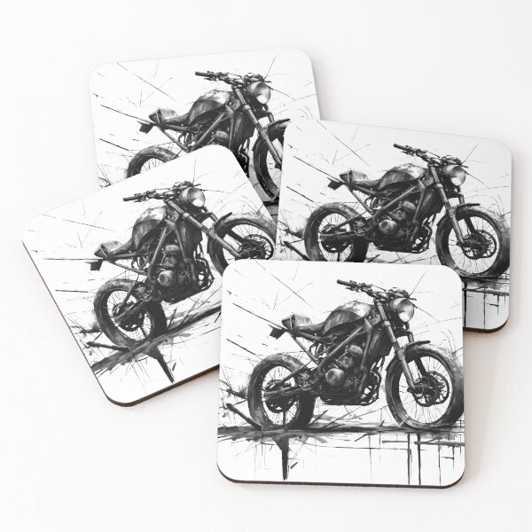 Item preview, Urban Motorcycle Sketch – Raw Speed in Ink & Motion designed and sold by Pixel-Up.