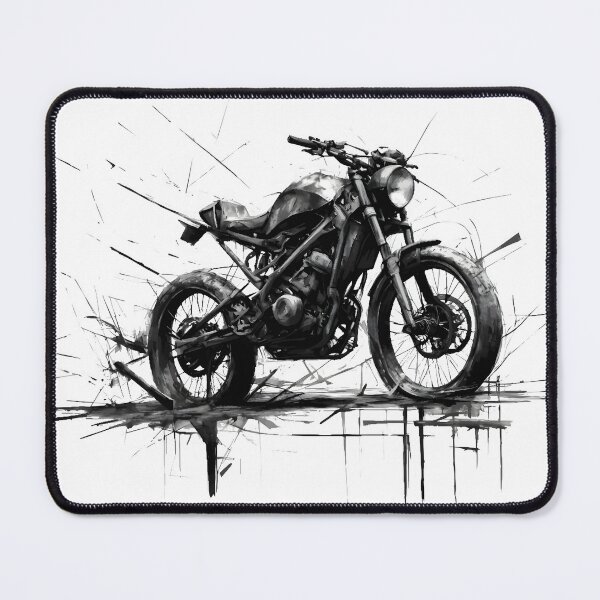 Item preview, Urban Motorcycle Sketch – Raw Speed in Ink & Motion designed and sold by Pixel-Up.