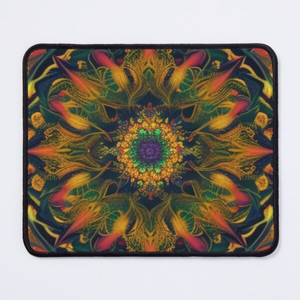 Item preview, Golden Flame Botanical Mandala designed and sold by Harmonic_Layers.